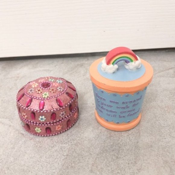 Cute Jewelry Case and Unicorn/ Rainbow Trinket - Picture 2 of 6